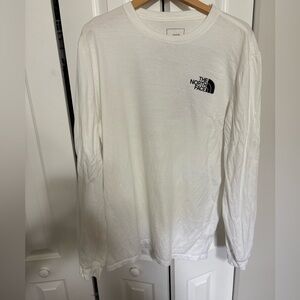 The North Face White Black Long Sleeve T-Shirt XL